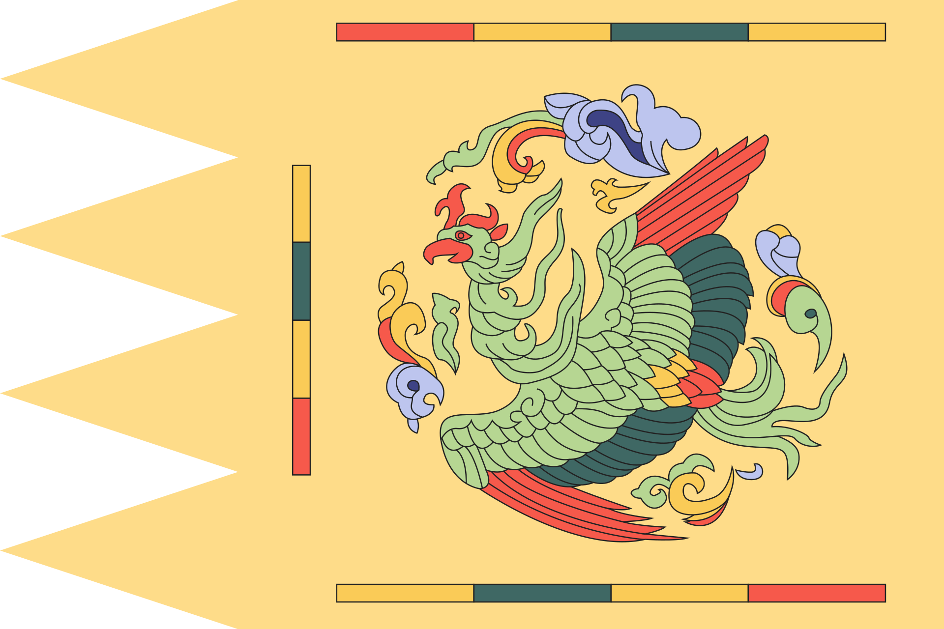 Bandera de Corea del Norte