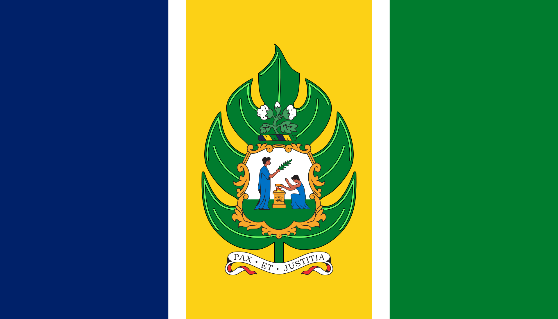 Bandera de San Vicente y  las Granadinas
