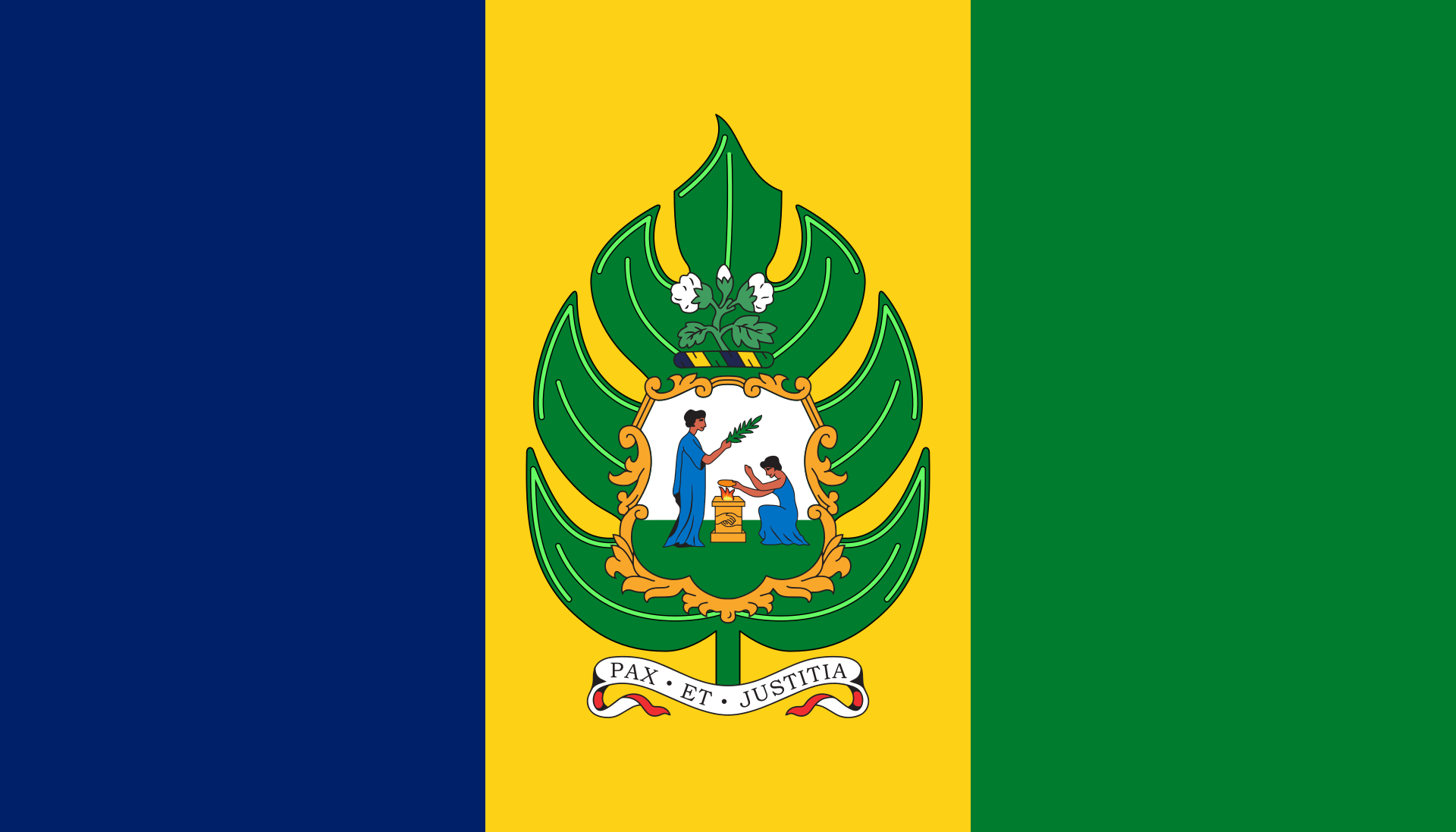 Bandera de San Vicente y  las Granadinas