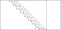 Bandera de Bosnia y Herzegovina para descargar y colorear