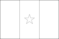 Bandera de Camerún para descargar y colorear