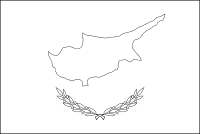 Bandera de Chipre para descargar y colorear