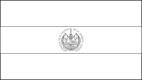 Bandera de El Salvador para descargar y colorear