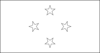 Bandera de Estados Federados de Micronesia para descargar y colorear