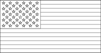 Bandera de Estados Unidos para descargar y colorear