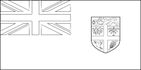 Bandera de Fiyi para descargar y colorear