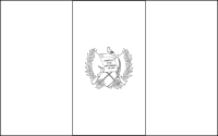 Bandera de Guatemala para descargar y colorear