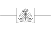 Bandera de Haití para descargar y colorear