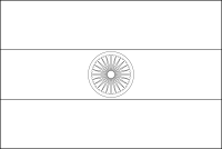Bandera de India para descargar y colorear