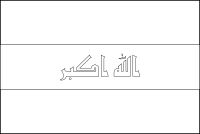 Bandera de Irak para descargar y colorear