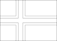 Bandera de Islandia para descargar y colorear