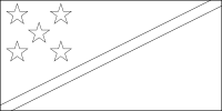 Bandera de Islas Salomón para descargar y colorear