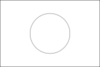 Bandera de Japón para descargar y colorear