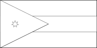 Bandera de Jordania para descargar y colorear