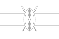 Bandera de Kenia para descargar y colorear
