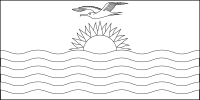 Bandera de Kiribati para descargar y colorear