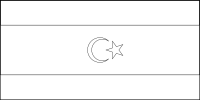 Bandera de Libia para descargar y colorear