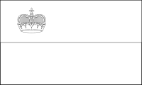 Bandera de Liechtenstein para descargar y colorear