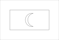 Bandera de Maldivas para descargar y colorear
