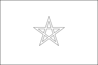 Bandera de Marruecos para descargar y colorear