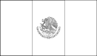 Bandera de México para descargar y colorear