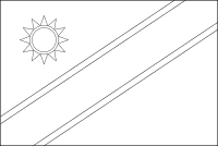 Bandera de Namibia para descargar y colorear