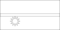 Bandera de Nauru para descargar y colorear