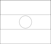 Bandera de Níger para descargar y colorear