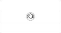 Bandera de Paraguay para descargar y colorear