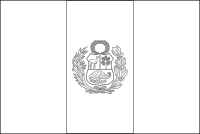 Bandera de Perú para descargar y colorear