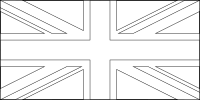 Bandera de Reino Unido para descargar y colorear