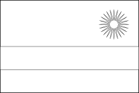 Bandera de Ruanda para descargar y colorear