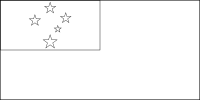 Bandera de Samoa para descargar y colorear