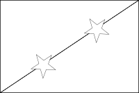 Bandera de San Cristóbal y Nieves para descargar y colorear