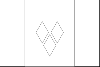Bandera de San Vicente y las Granadinas para descargar y colorear