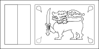 Bandera de Sri Lanka para descargar y colorear