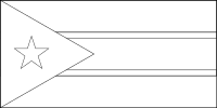 Bandera de Sudán del Sur para descargar y colorear