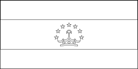 Bandera de Tayikistán para descargar y colorear