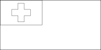 Bandera de Tonga para descargar y colorear