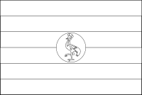 Bandera de Uganda para descargar y colorear