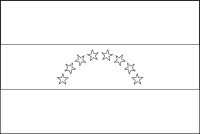 Bandera de Venezuela para descargar y colorear