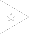 Bandera de Yibuti para descargar y colorear