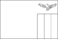 Bandera de Zambia para descargar y colorear